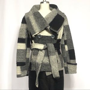 Wool Gray Plaid Jacket